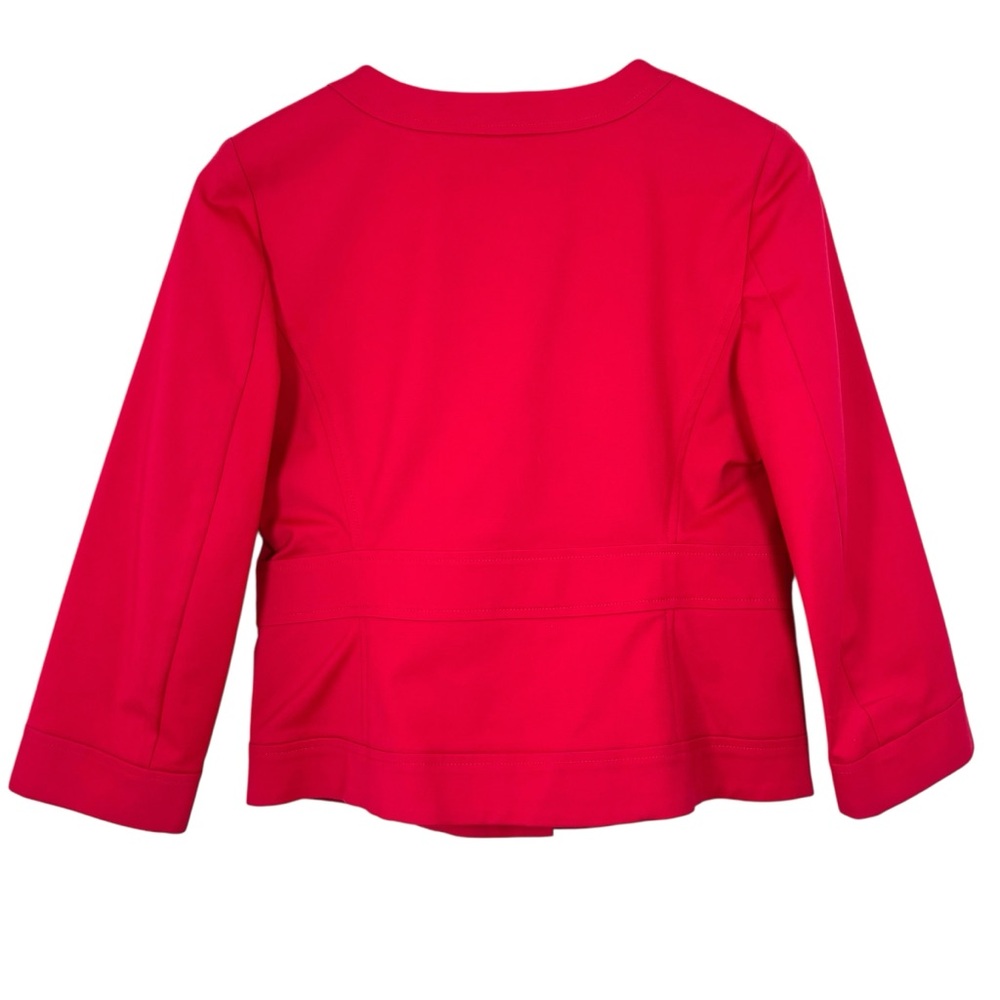 Theory Red‎ Snap Front Jacket Size 8 - Picture 2 of 11